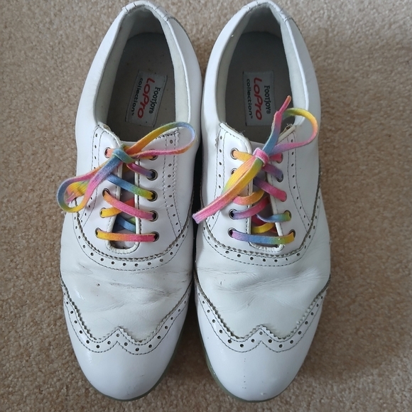 FootJoy Shoes - Footjoy LoPro Collection Womens 97324 White Soft Spike Golf Shoes Size 9 1/2m FL